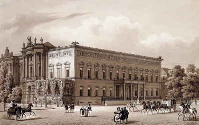 Unter den Linden, Berlin, um 1840