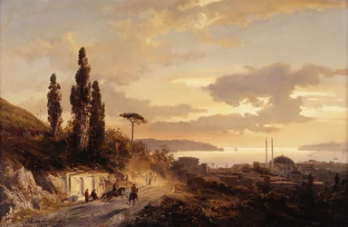 Ein Blick auf Konstantinopel und den Bosporus von der asiatischen Seite, 1864