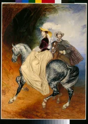 Die Reiter: Porträts von Eugene Mussard und seiner Frau Emilie