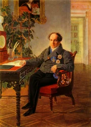 Porträt des Staatsmannes Alexandr Nikolajewitsch Golizyn