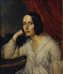 Porträt von Natalia Alekseevna Tuchkova-Ogareva 1829-1913, 1842