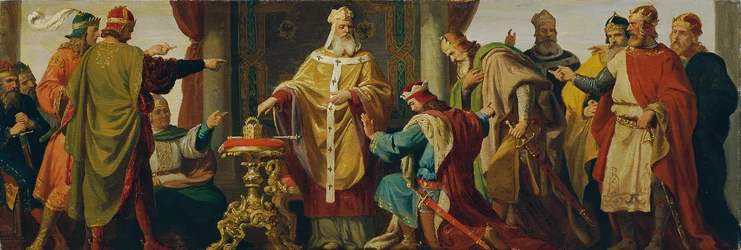 Leopold der Heilige weist die Kaiserkrone zurück