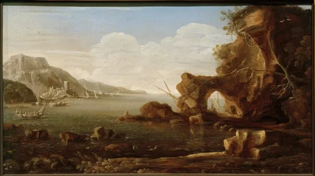 Mediterrane Küstenszene