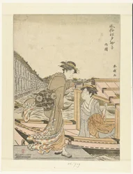 Bei der Ryogoku-Brücke (Fuzoku Edo sunago)