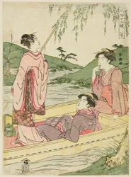 Der achte Monat (Hachigatsu), aus der Serie "Beliebte Bräuche der zwölf Monate (Fuzoku juni ko)"