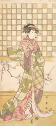Ein Schauspieler des Iwai-Clans als Frau, ca. 1795