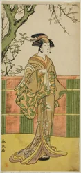 Der Schauspieler Sawamura Tamagashira in einer unbekannten Rolle
