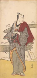 Der Schauspieler Matsumoto Koshiro 4. als Mann, ca. 1780