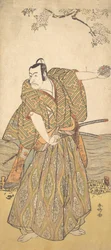 Der fünfte Ichikawa Danjuro als Samurai, ca. 1780-85