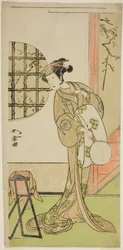 Der Schauspieler Nakamura Noshio I in einer unidentifizierten Rolle