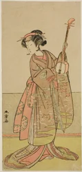 Der Schauspieler Segawa Yujiro I in einer unbekannten Rolle