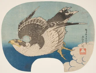 Ein Falke im Flug, ca. 1840