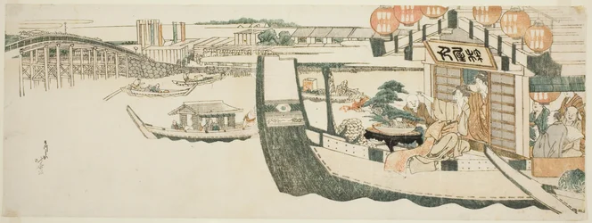 Bootspartien auf dem Sumida-Fluss