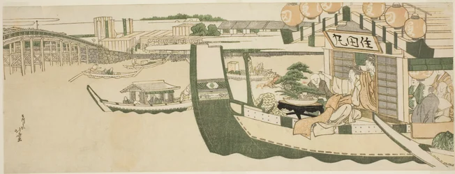 Bootspartien auf dem Sumida-Fluss