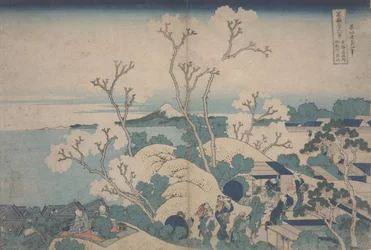 Kirschblüten in Gotenyama, ca. 1829-33