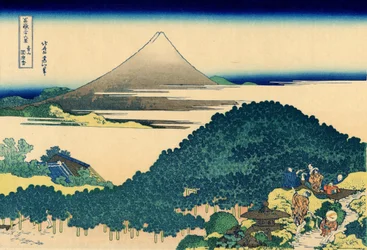 Kissenkiefer in Aoyama, Edo, um 1830