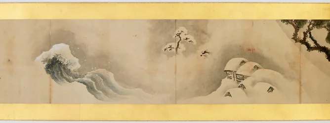 Detail der Bildrolle mit verschiedenen Bildern, Edo-Periode, 1839