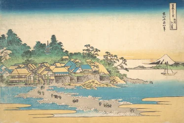 Enoshima in der Provinz Sagami, aus der Serie Sechsunddreißig Ansichten des Berges Fuji
