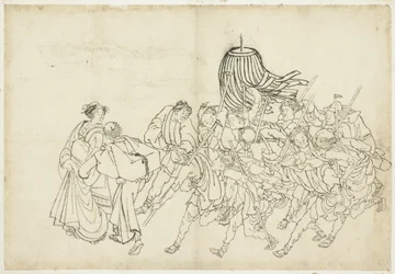 Feuerwehrleute marschieren zu ihrem Fest, 1615-1868