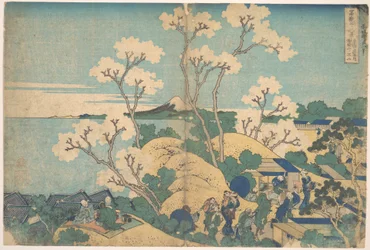 Fuji von Gotenyama bei Shinagawa auf der Tōkaidō, aus der Serie Sechsunddreißig Ansichten des Berges Fuji