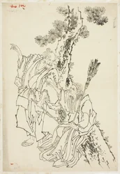 Jo und Uba; Thema von Takasago, ca. 1815-49