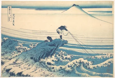 Kajikazawa in der Provinz Kai (Kōshū Kajikazawa), aus der Serie Sechsunddreißig Ansichten des Berges Fuji (Fugaku sanjūrokkei)