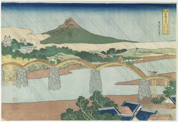 Kintai-Brücke in der Provinz Suo, 1833-1834