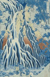 Kirifuri-Wasserfall am Kurokami-Berg, aus der Serie 