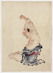 Mann beim Dehnen, veröffentlicht 1830-50