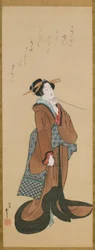 Frau mit einer Tabakpfeife, ca. 1814-1815