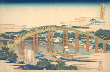 Yahagi-Brücke bei Okazaki auf der Tokaido