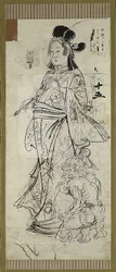 Bijin (Schönheit), eine von sechs Skizzen