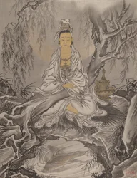 Weißgekleidete Kannon, ca. 1887
