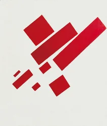 Acht rote Rechtecke