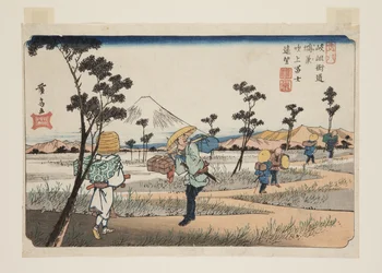 Nr. 8, Kōnosu: Fernsicht auf Fuji bei Fukiage