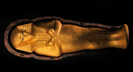 Säuglingssarg im Grab von Tutanchamun; 18. Dynastie; Neues Reich; das Ägyptische Museum, 2009