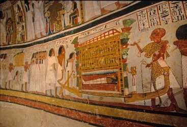 Grab von Roy; Trauerzug; 18. Dynastie. Tal der Adligen; Theben; Ägypten; Neues Reich