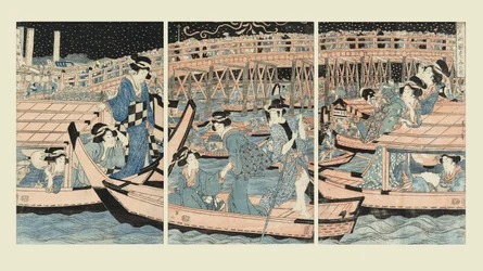 Abkühlung an der Ryogoku-Brücke