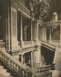 Marmorgeländer der Treppe im Außenministerium, ca. 1935