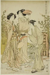 Elegante Freuden: Der Duft der Blumen, links (Furyu hana no ka asobi, ge)