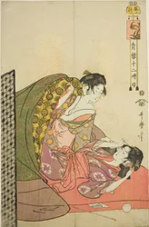 Stunde des Drachen (Tatsu no koku), aus der Serie "Zwölf Stunden in Yoshiwara (Seiro juni toki tsuzuki)"