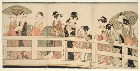 Oben und unter der Ryogoku-Brücke