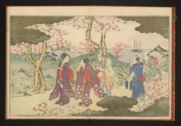 Die Hügel von Gotenyama, Edo, mit Blick auf die Bucht von Edo