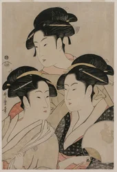 Tomimoto Toyohina, Takashimaya Ohisa und Naniwaya Okita