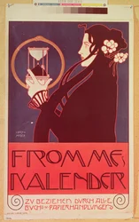 Entwurf für den Frommes-Kalender zur 14. Ausstellung der Wiener Secession, 1902