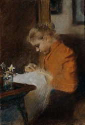 Leopoldine Steindl-Moser, Schwester des Künstlers