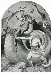 Siegfried tötet den Drachen