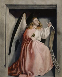 Der Verkündigungsengel aus dem Heilspiegelaltar, um 1435