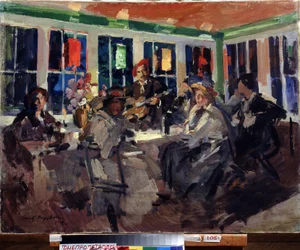 In einem Café