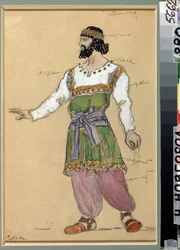 Kostümentwurf für die Oper "Schneesturm" von Georgi Sviridov